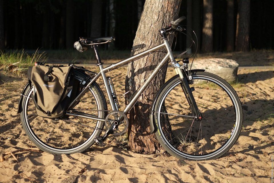 True North Cycles touring bike with racks