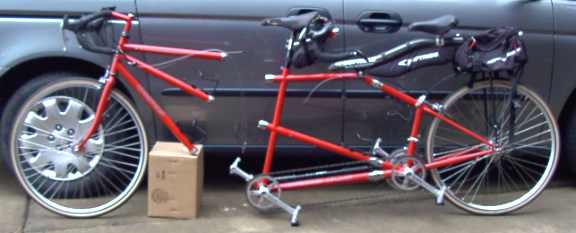 transporting a tandem bike